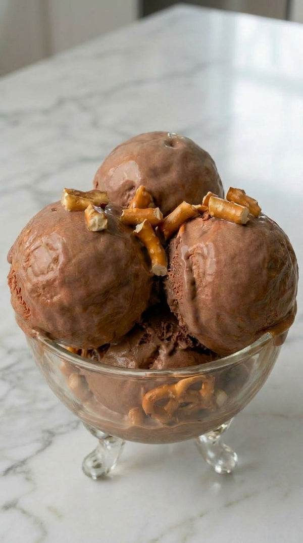 Sea Salt Double Chocolate Pretzel Ice Cream