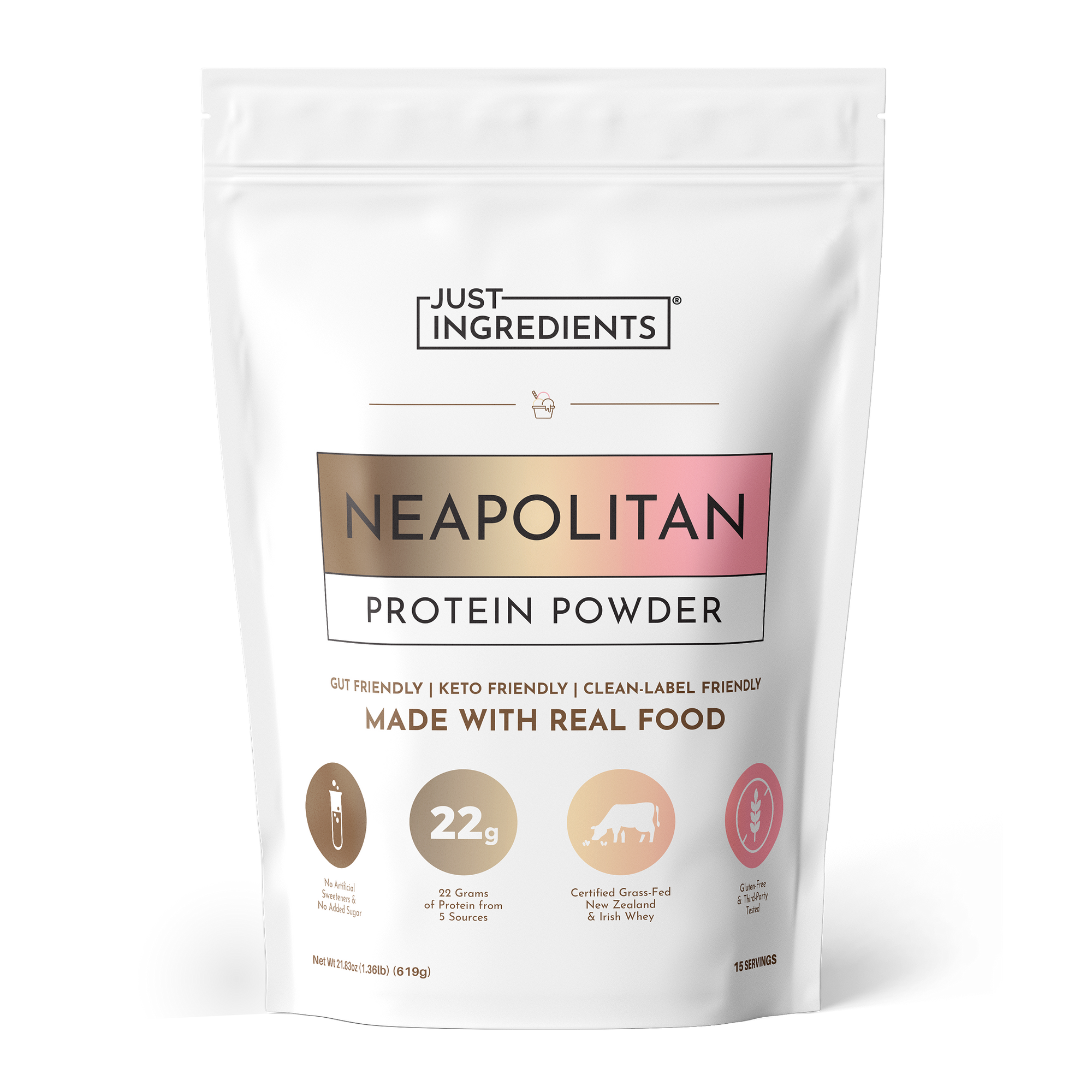 Neapolitan Protein Powder - Product Mockup