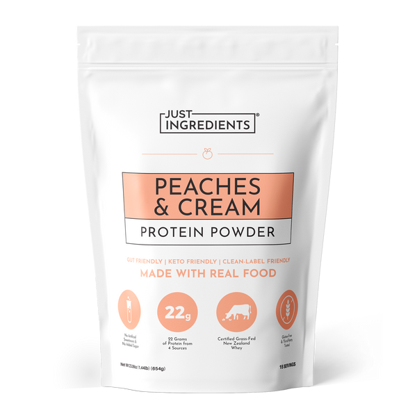 Peaches & Cream Protein Powder - Product Mockup