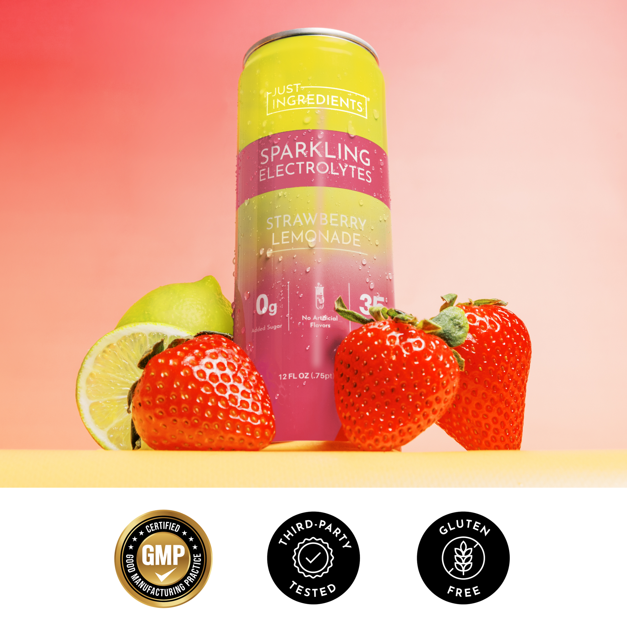 Strawberry Lemonade Sparkling Electrolytes - JI Difference