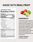 Strawberry Limeade Sparkling Electrolytes (12 Pack) - Nutrition Panel