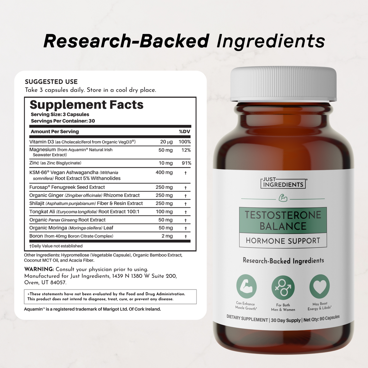 Testosterone Balance - Nutrition Panel