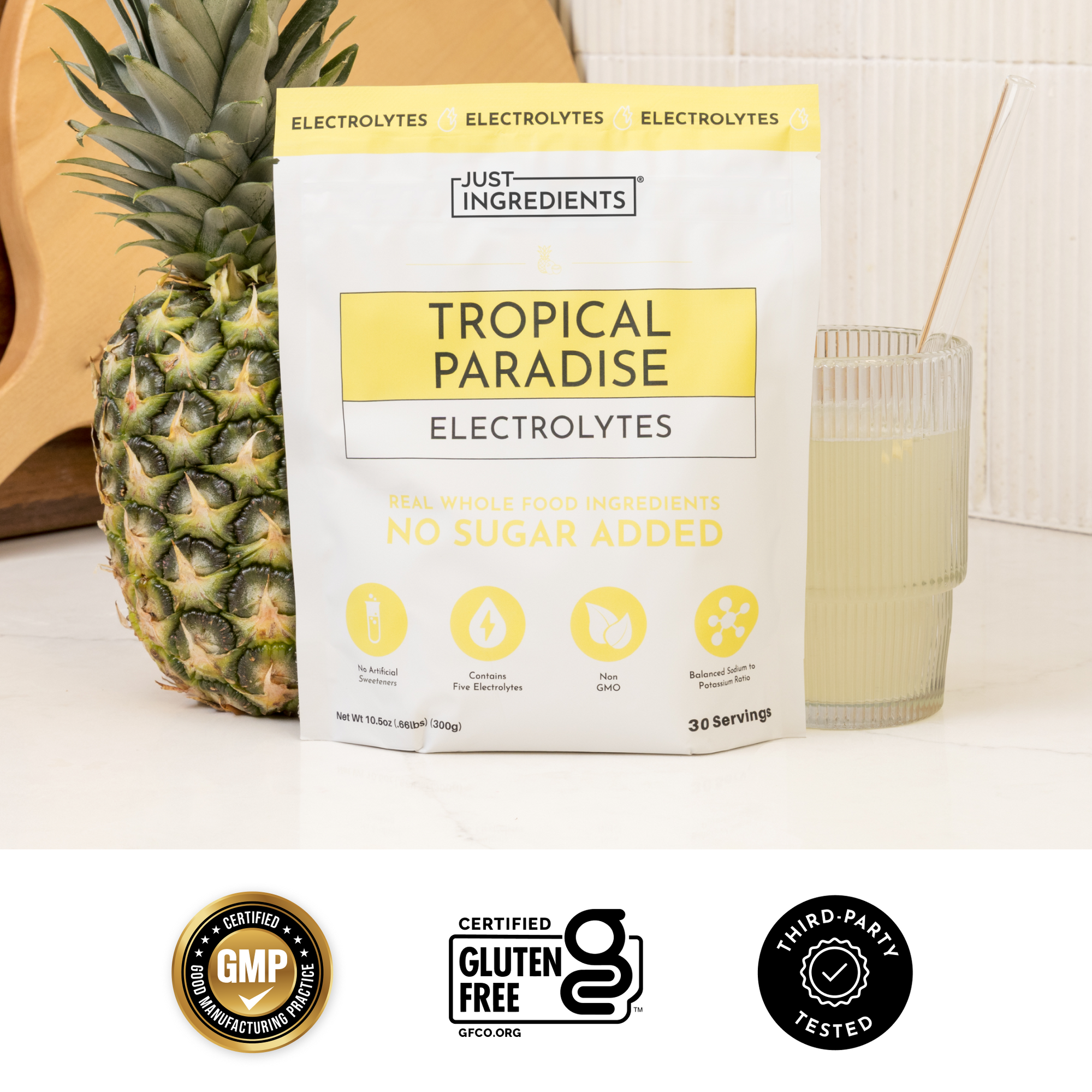 Tropical Paradise Electrolytes certifications