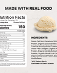 French Vanilla Protein + Creatine - Nutrition Panel