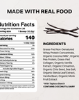 Vanilla Bean Protein Powder - Nutrition Panel