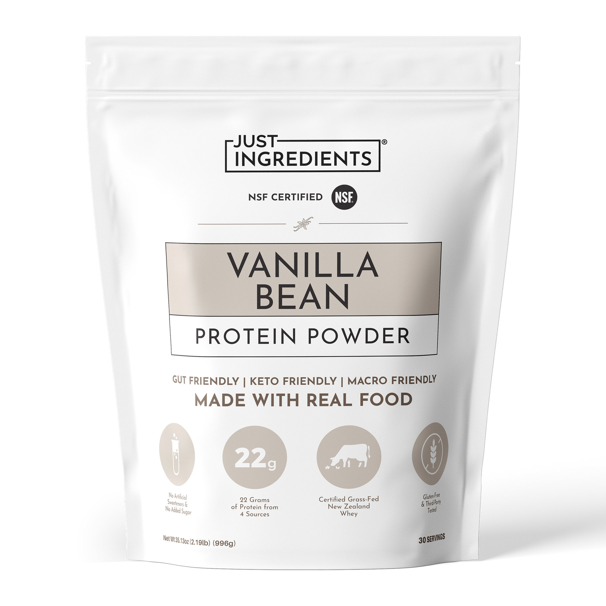 Vanilla Bean Protein Powder - Product Mockup