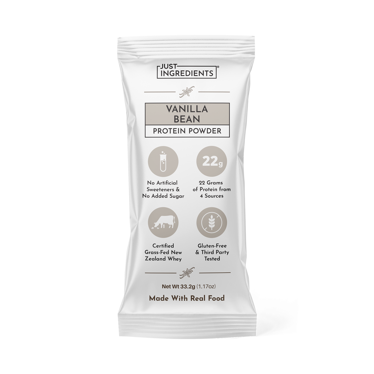 Vanilla Bean Protein Powder - Individual Stick - Product Mockup