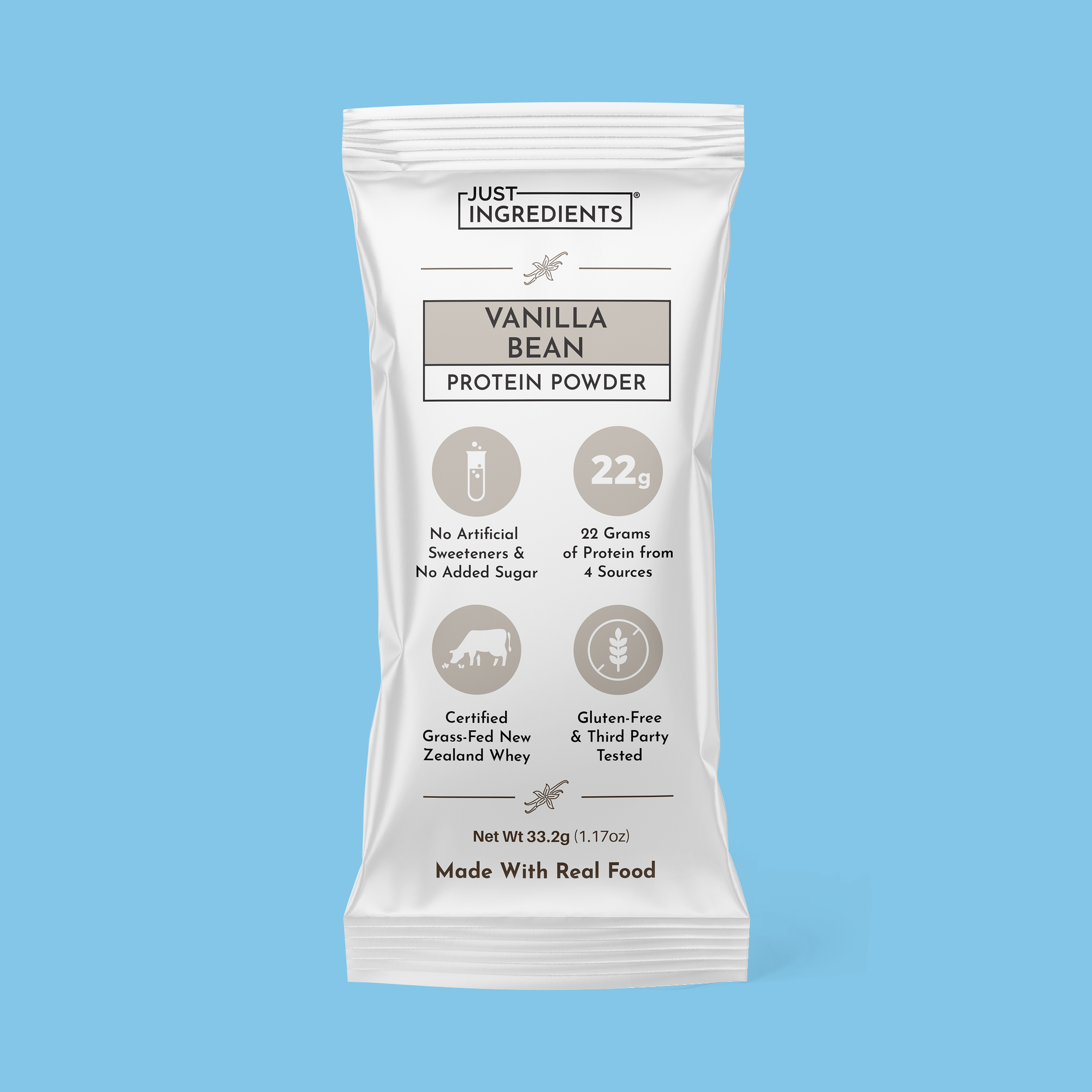 Vanilla Bean Protein Powder Stick - Product Mockup
