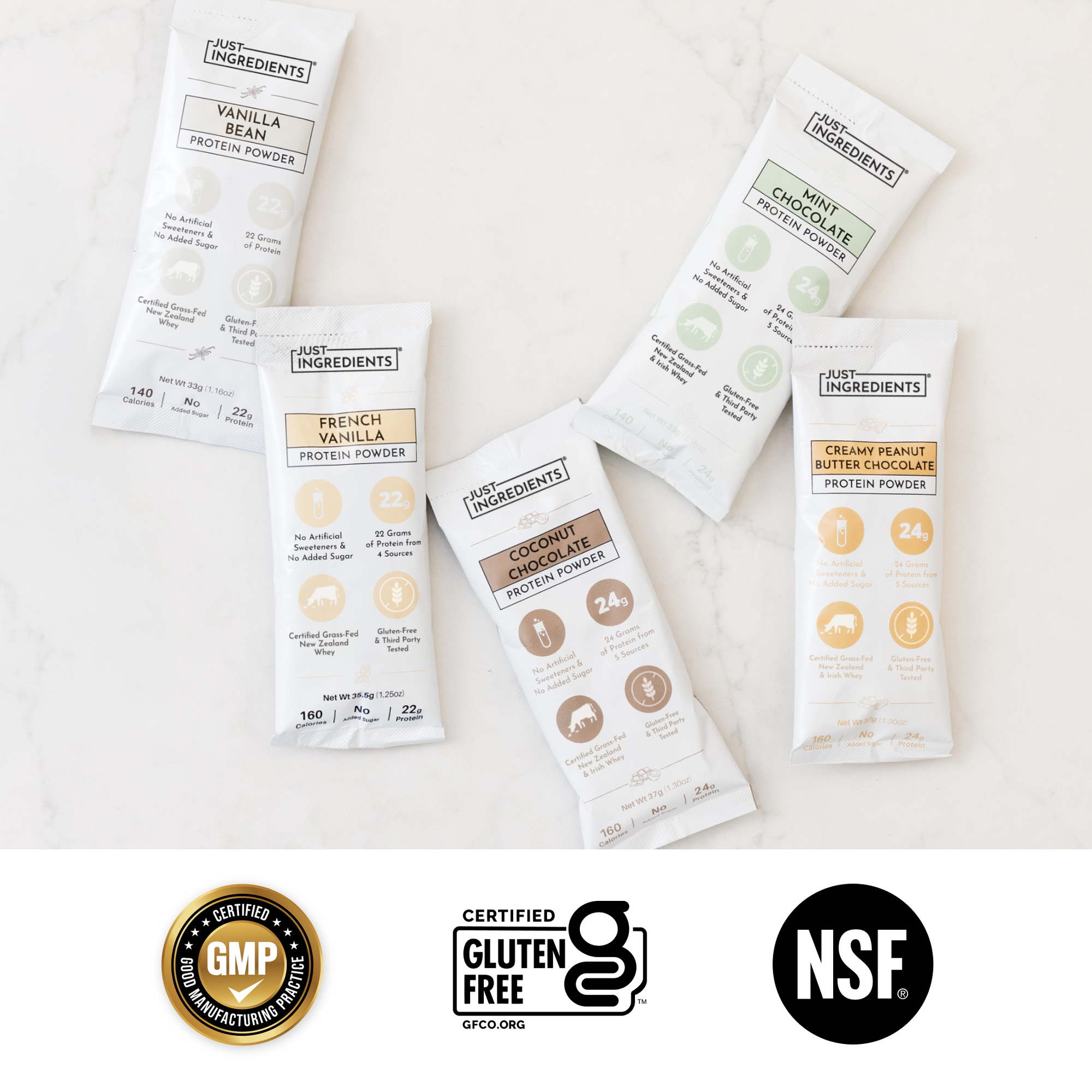 Vanilla Bean Protein Powder Stick - Certifications