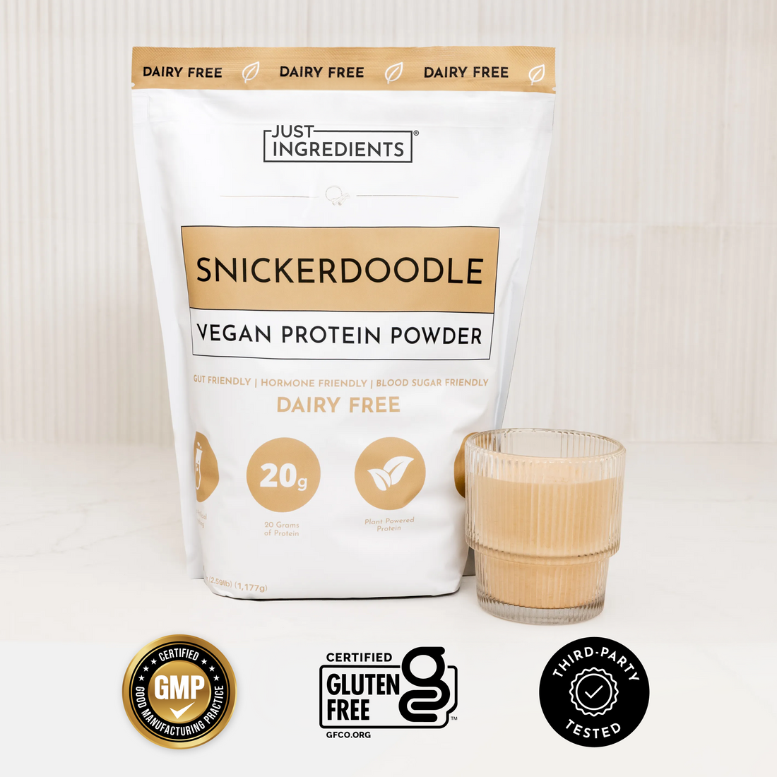 Vegan Snickerdoodle Protein Powder - Certifications