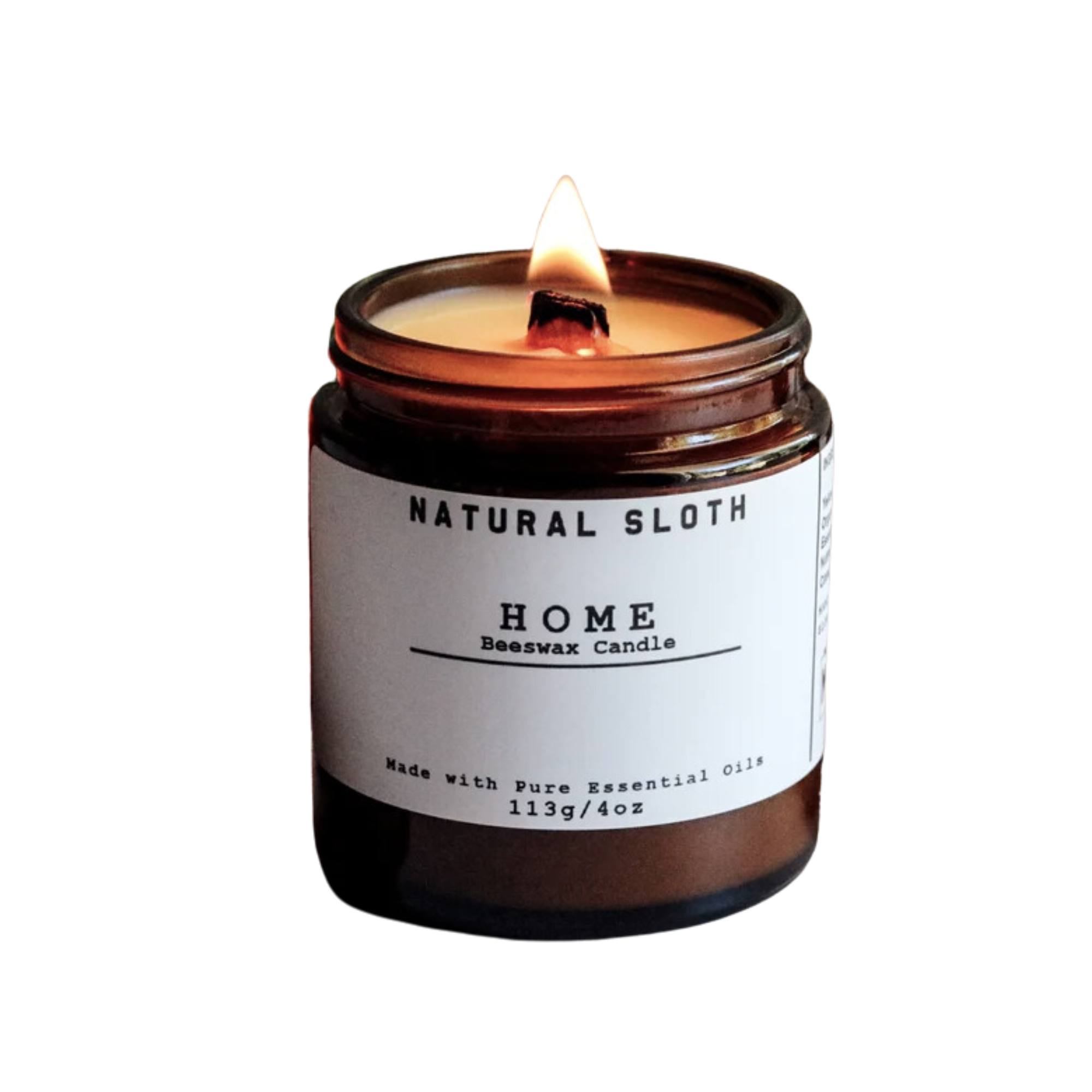 Natural Sloth Beeswax Candles