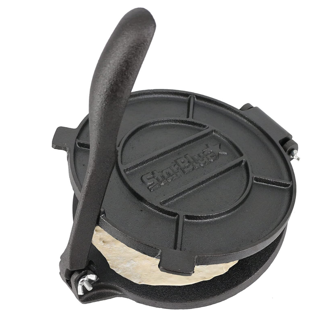 Star Blue Cast Iron Tortilla Press